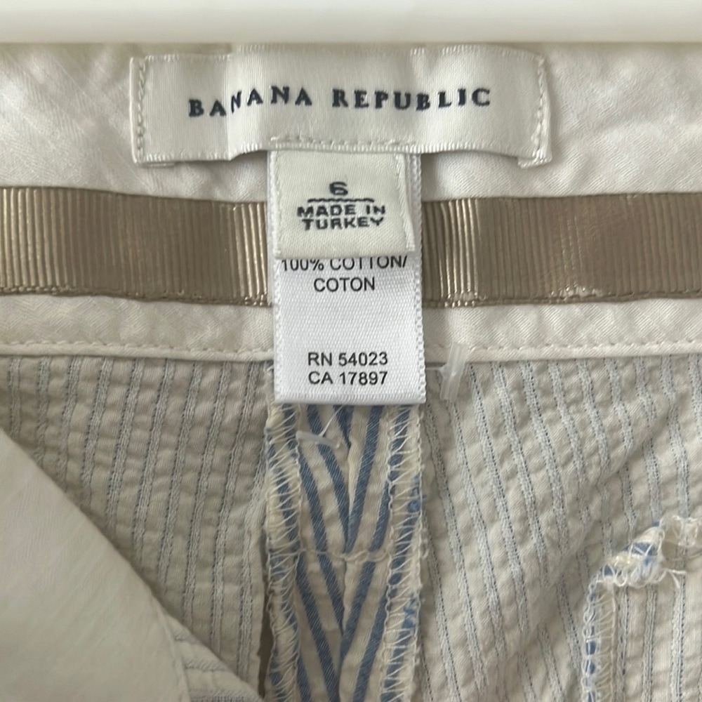 Banana Republic Wide Leg Low Rise Pinstripe Pants